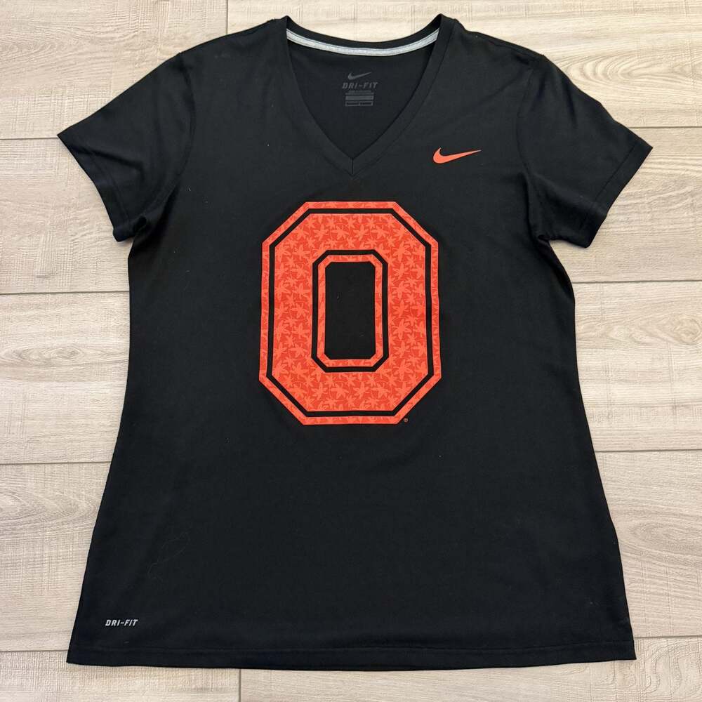 Nike Ohio State Buckeyes Womens L Black V-Neck